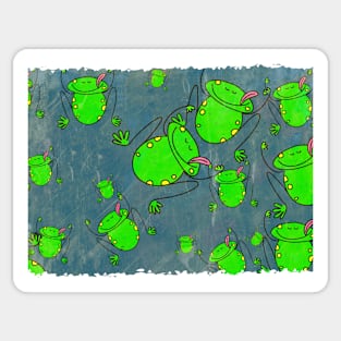 Frog Pattern Sticker